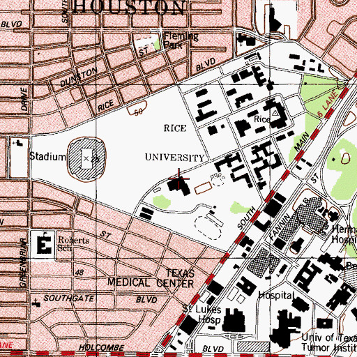 Topographic Map of Antry Court, TX