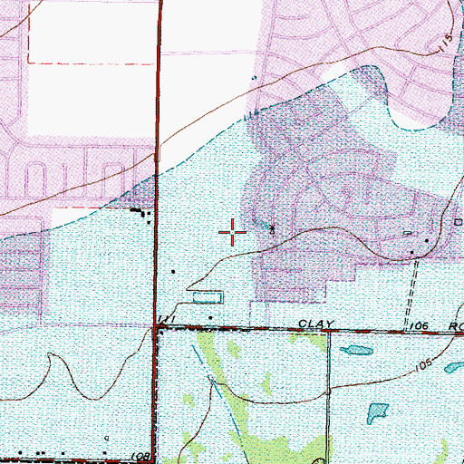 Topographic Map of Cy-Fair Volunteer Fire Station 5, TX