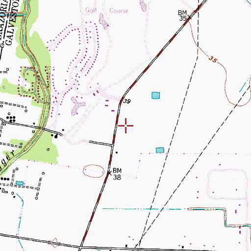 Topographic Map of Fire Station Number 2, TX