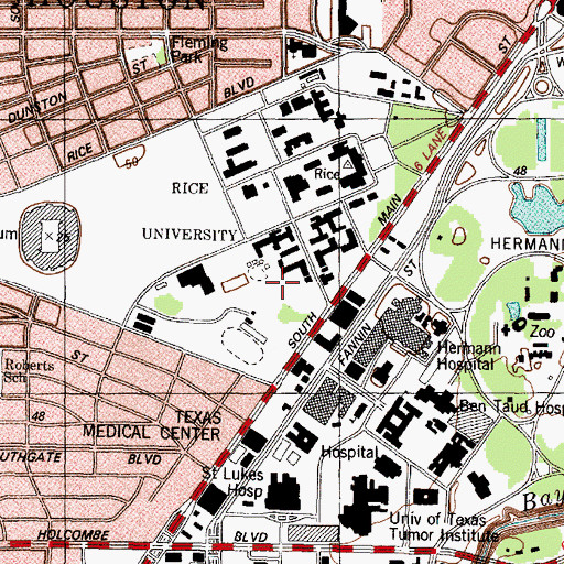 Topographic Map of Harry C Weiss College, TX