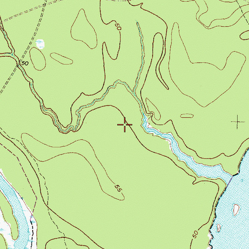 Topographic Map of Lake Houston YMCA, TX