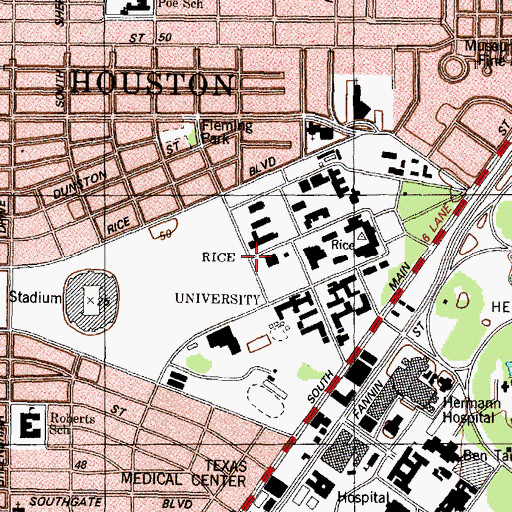 Topographic Map of Ley Student Center, TX