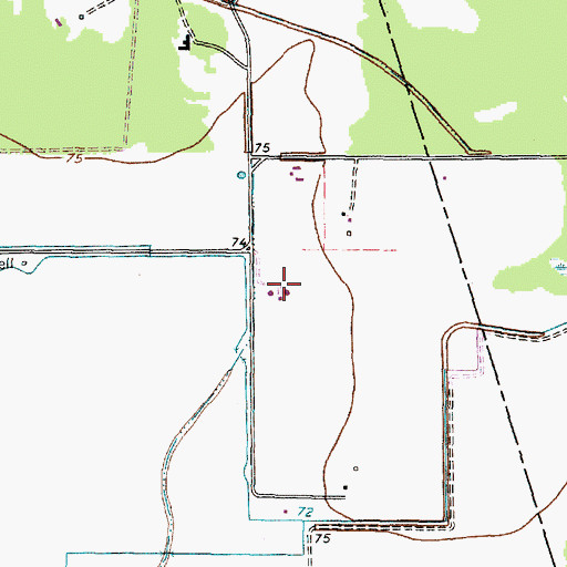 Topographic Map of May Community Center, TX