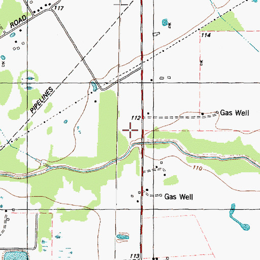 Topographic Map of Northwest Volunteer Fire Department, TX