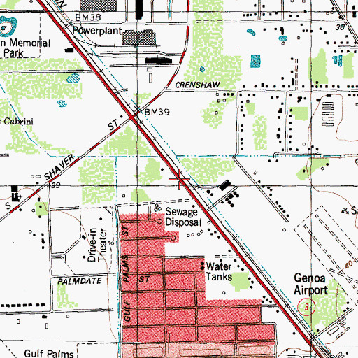 Topographic Map of Islamic Society of Greater Houston, TX