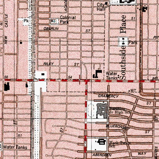 Topographic Map of Kabbalah Center, TX