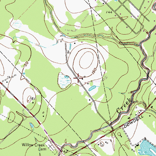 Topographic Map of Kaiserhof Lutheran Church, TX