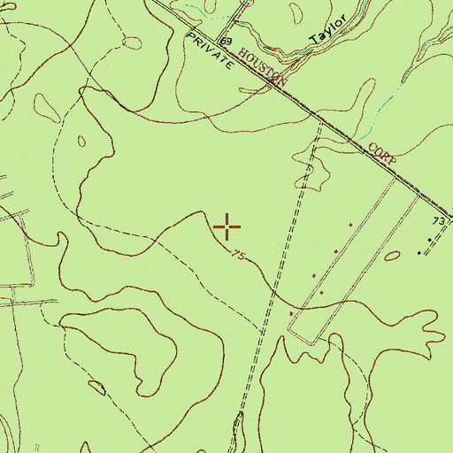 Topographic Map of Kingwood Assembly of God Church, TX