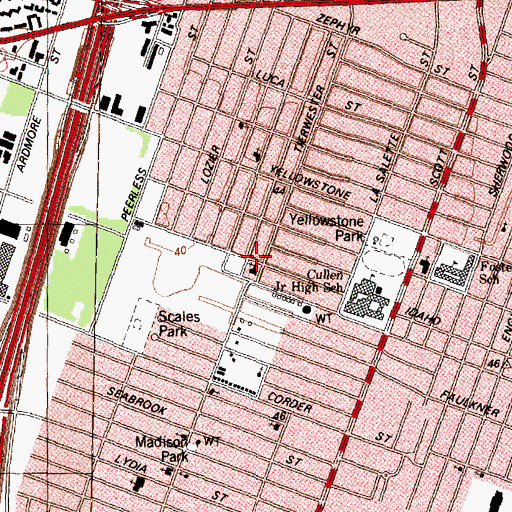 Topographic Map of Lilly Grove Baptist Church, TX