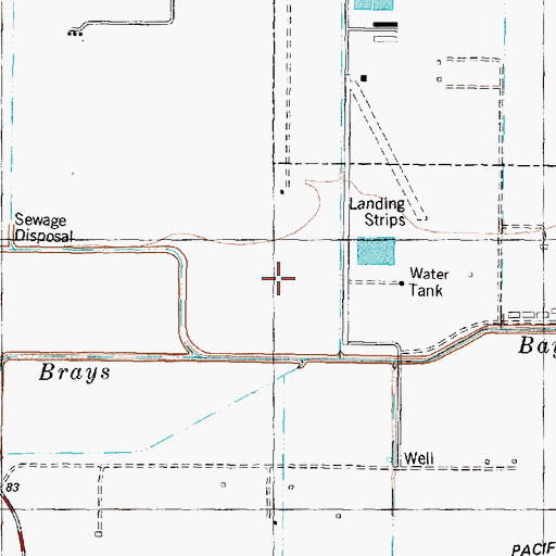 Topographic Map of Makkah Masjid of Greater Houston, TX