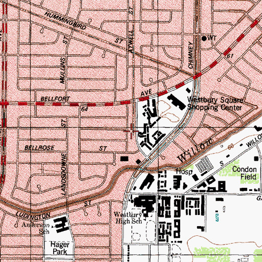 Topographic Map of Miracle Christian Church, TX