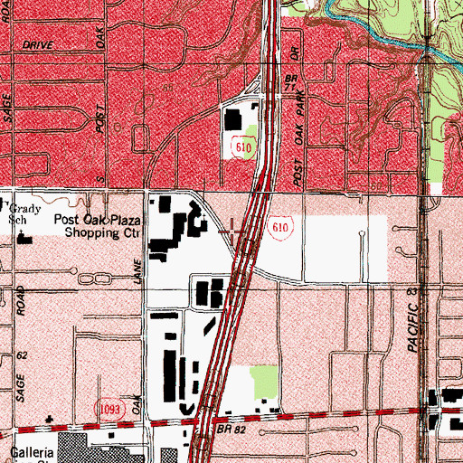 Topographic Map of Saint Philip Presbyterian Church, TX