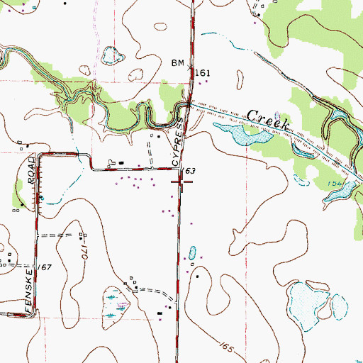 Topographic Map of Saint Sava Serbian Orthodox Church, TX