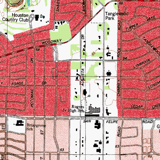 Topographic Map of Kelsey-Seybold Clinic, TX