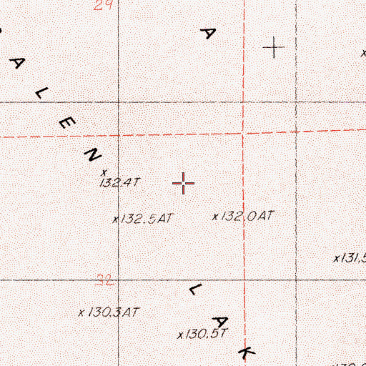 Topographic Map of Palen Lake, CA