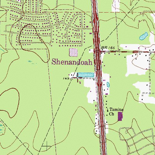 Topographic Map of Memorial Hospital at the Woodlands, TX