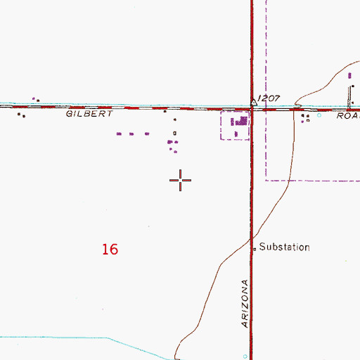 Topographic Map of Amberwood II, AZ