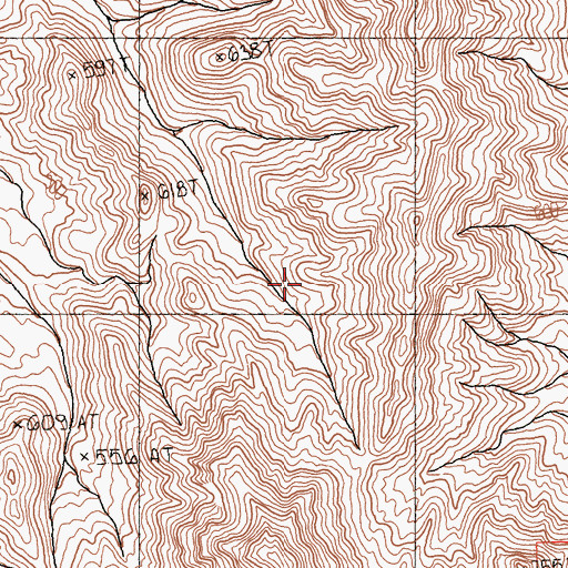 Topographic Map of Palen Mountains, CA