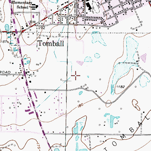 Topographic Map of Texas Sports Medical Center, TX