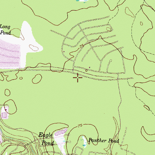 Topographic Map of Brookdale Plaza Shopping Center, TX