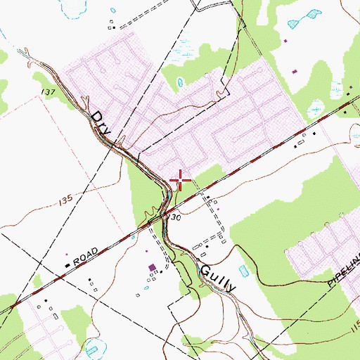Topographic Map of Champion Forest Shopping Center, TX
