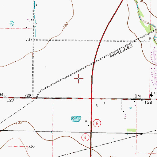 Topographic Map of Copperfield Village Shopping Center, TX