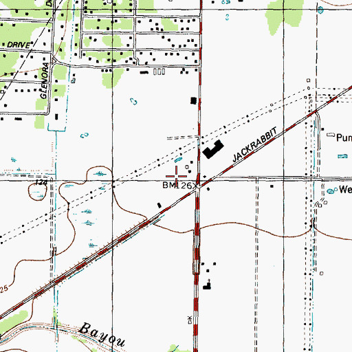 Topographic Map of Cypress Plaza, TX
