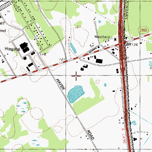 Topographic Map of Cypress Station, TX