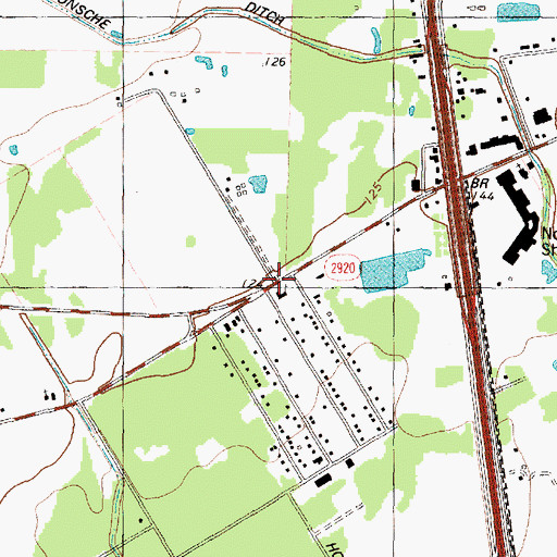 Topographic Map of Spring First Assembly of God Church, TX