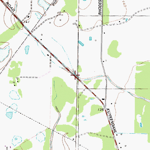 Topographic Map of Spring Forest Baptist Church, TX