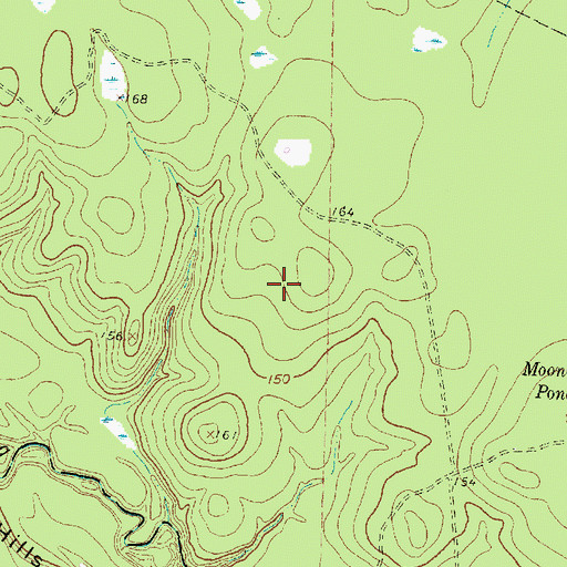 Topographic Map of Stone Bridge Church, TX