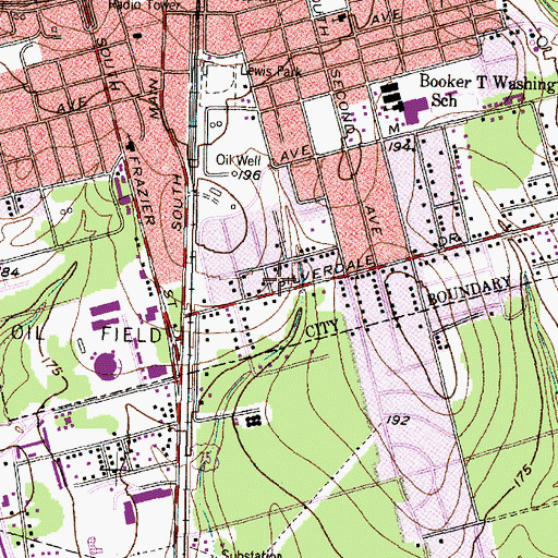 Topographic Map of Temple of Faith Baptist Church, TX