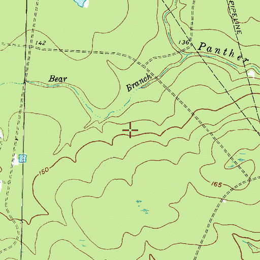 Topographic Map of The Crossing Church, TX