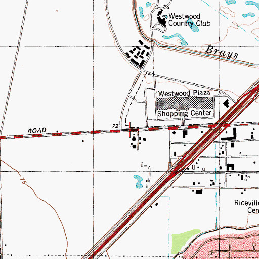 Topographic Map of Vietnamese Lutheran Church, TX