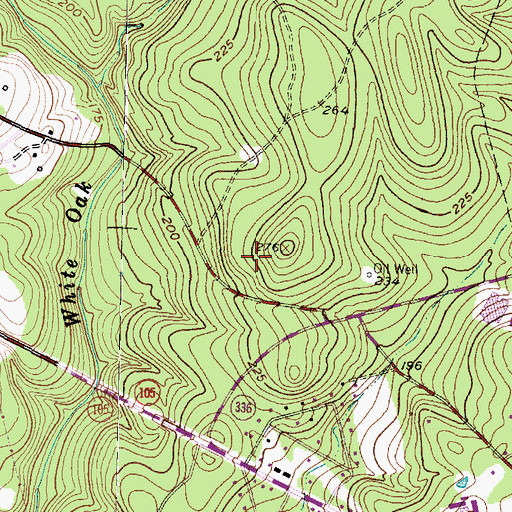 Topographic Map of West Conroe Baptist Church, TX