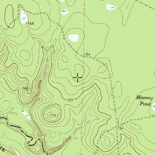 Topographic Map of Woodlands Nazarene Church, TX