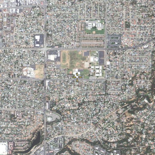 Aerial/Satellite Image of Palmview Elementary School, CA
