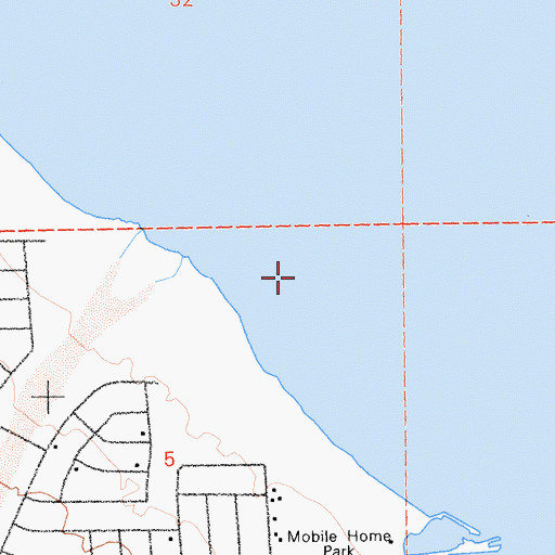Topographic Map of Palm Wash, CA