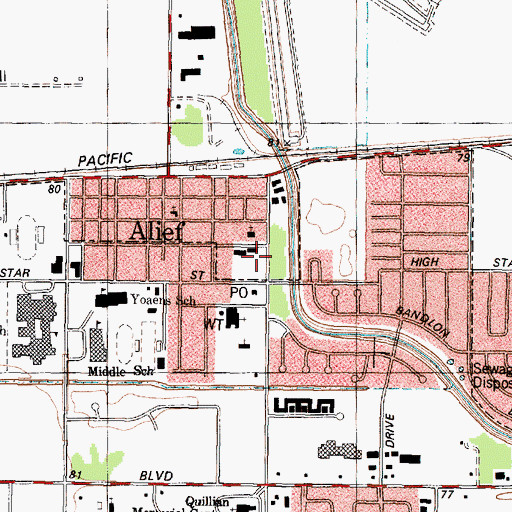 Topographic Map of Gateway International Christian Church, TX