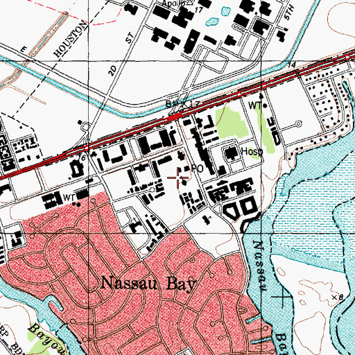 Topographic Map of Gloria Dei Lutheran Church, TX