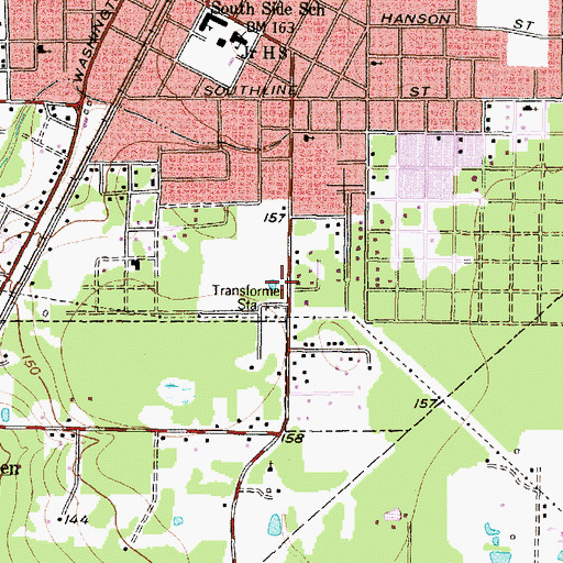 Topographic Map of Good Shepherd Lutheran Church, TX