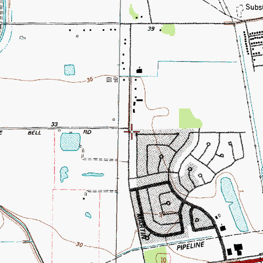 Topographic Map of Gospel Lighthouse Church, TX