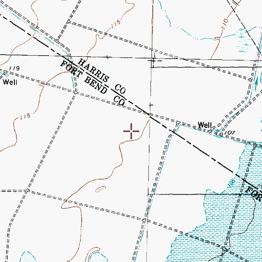 Topographic Map of Grace Fellowship United Methdist Church, TX