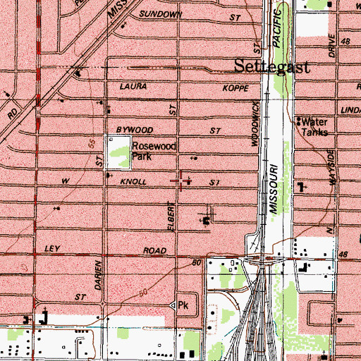 Topographic Map of Greater New Hope Missionary Baptist Church, TX