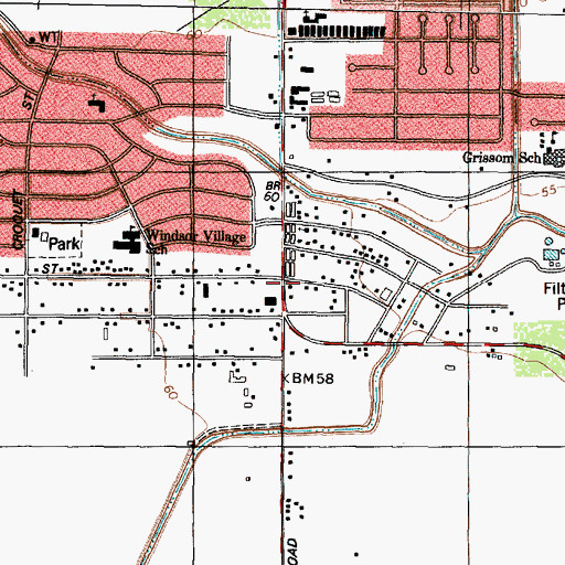 Topographic Map of Holy Trinity Missionary Baptist Church, TX