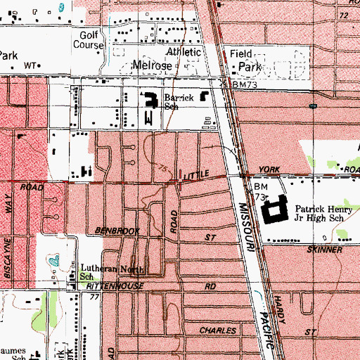 Topographic Map of Hope Faith and Charity Missionary Baptist Church, TX