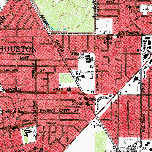 Topographic Map of Iglesia Bautista Nueva Esperanza, TX