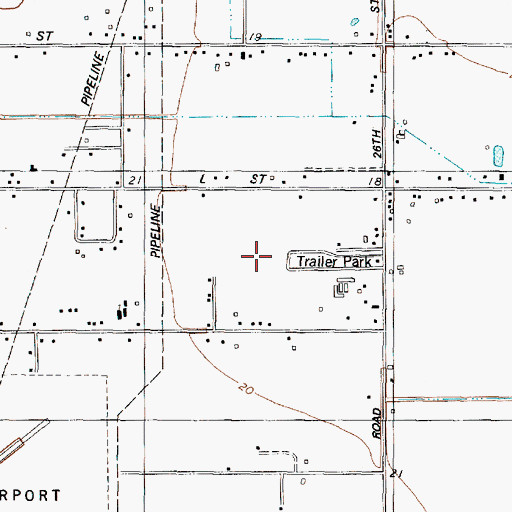 Topographic Map of Battlegrounds Vista, TX