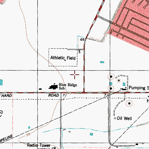 Topographic Map of Briar Vista, TX