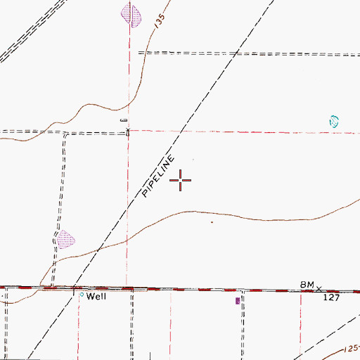 Topographic Map of Copperfield Southcreek Village, TX